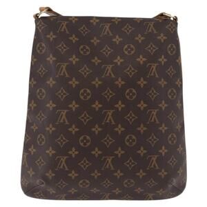 Louis Vuitton Monogram Musette Shoulder Bag Brown